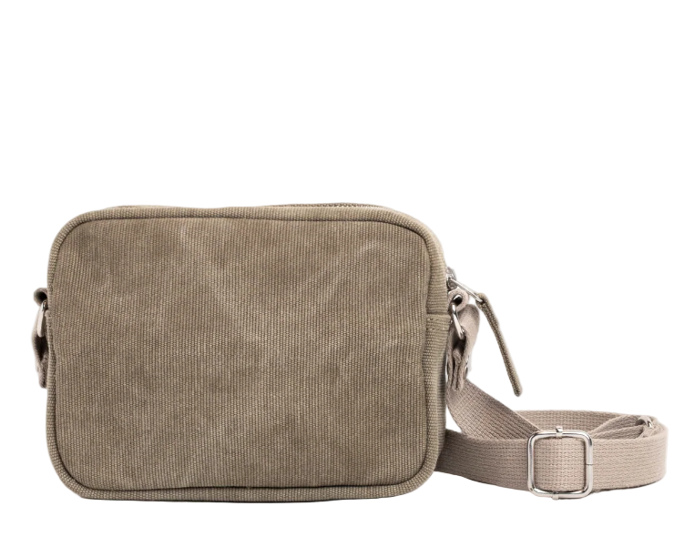 Stussy Waxed Canvas Pouch Stone