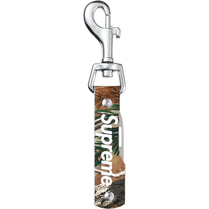 Supreme Leather Clip Knife Realtree Camo