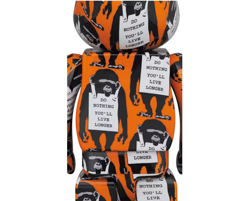 Bearbrick Monkey Sign 400% Orange
