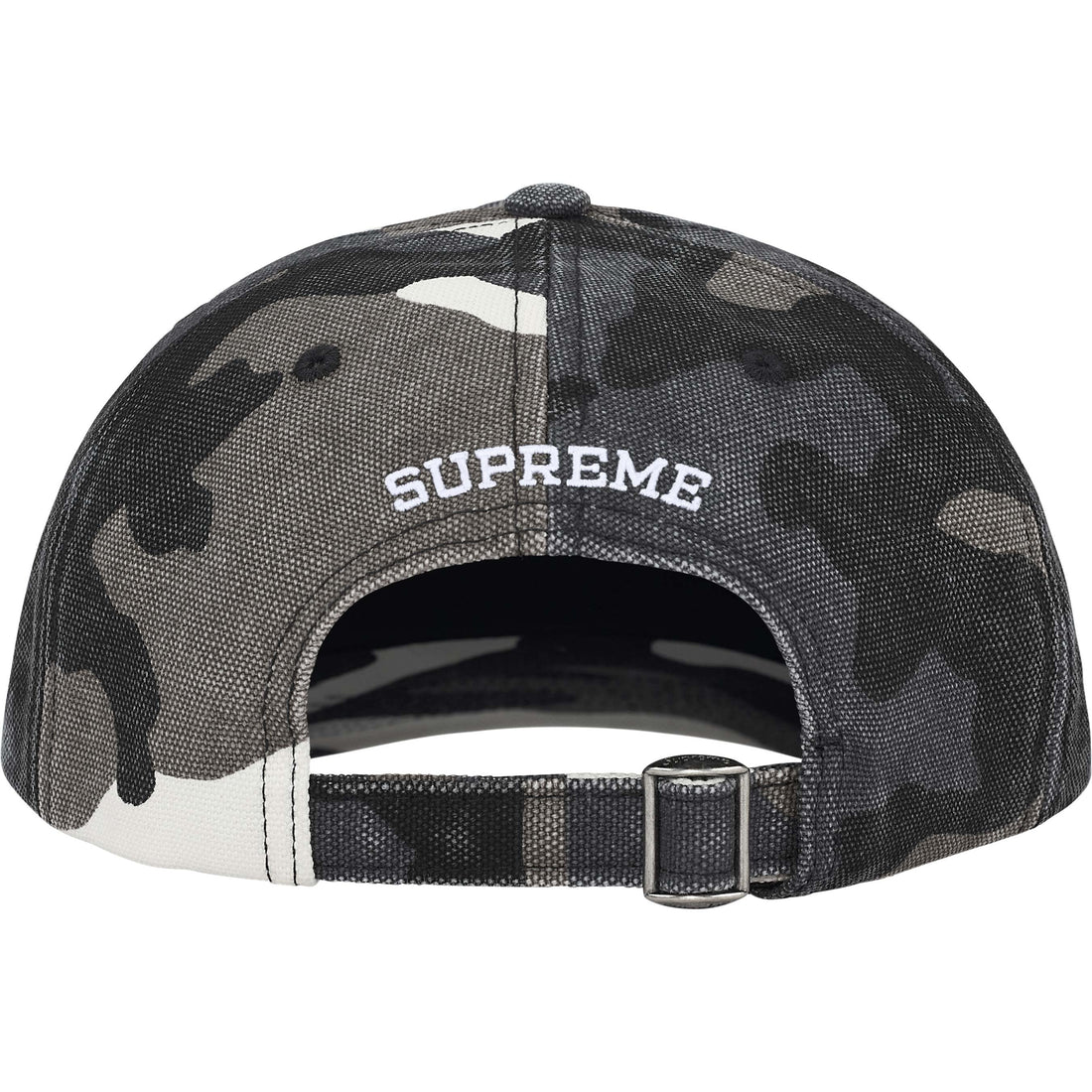 Supreme PIGMENT COATED 2-TONE S LOGO 6-PANEL Snow Camo