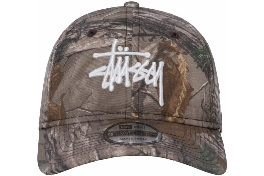 Stussy x New Era 9Twenty Basic Strapback Hat Realtree