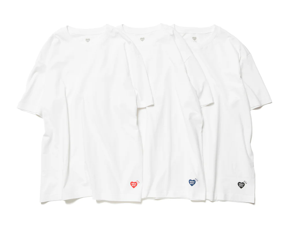 Human Made 3-Pack T-Shirt Set White