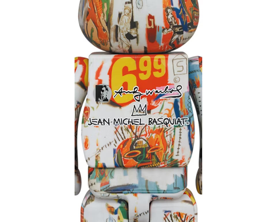Bearbrick Andy Warhol x JEAN-MICHEL BASQUIAT #4 1000%