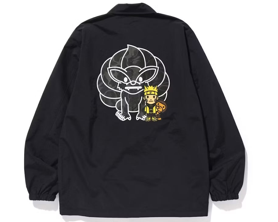 BAPE x Naruto Coach Jacket Black