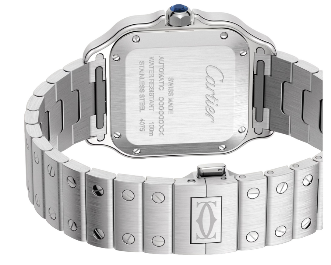 Cartier Santos Medium Green Dial Fullset