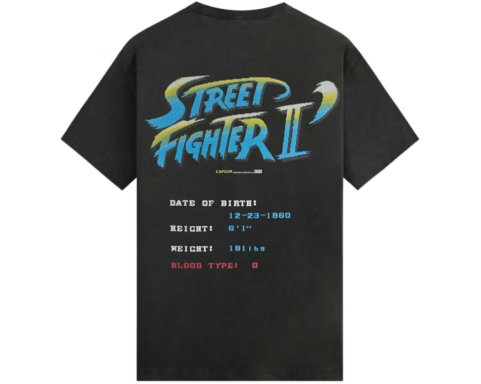 Kith x Capcom Guile Champion Edition Vintage Tee Black