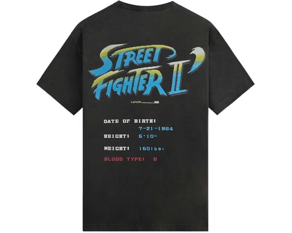 Kith x Capcom Ryu Champion Edition Vintage Tee Black
