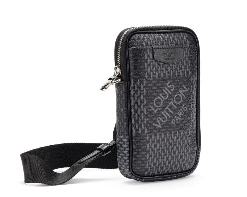 Louis Vuitton Graphite Damier 3D Modular Pouch Silver Hardware (Like new)