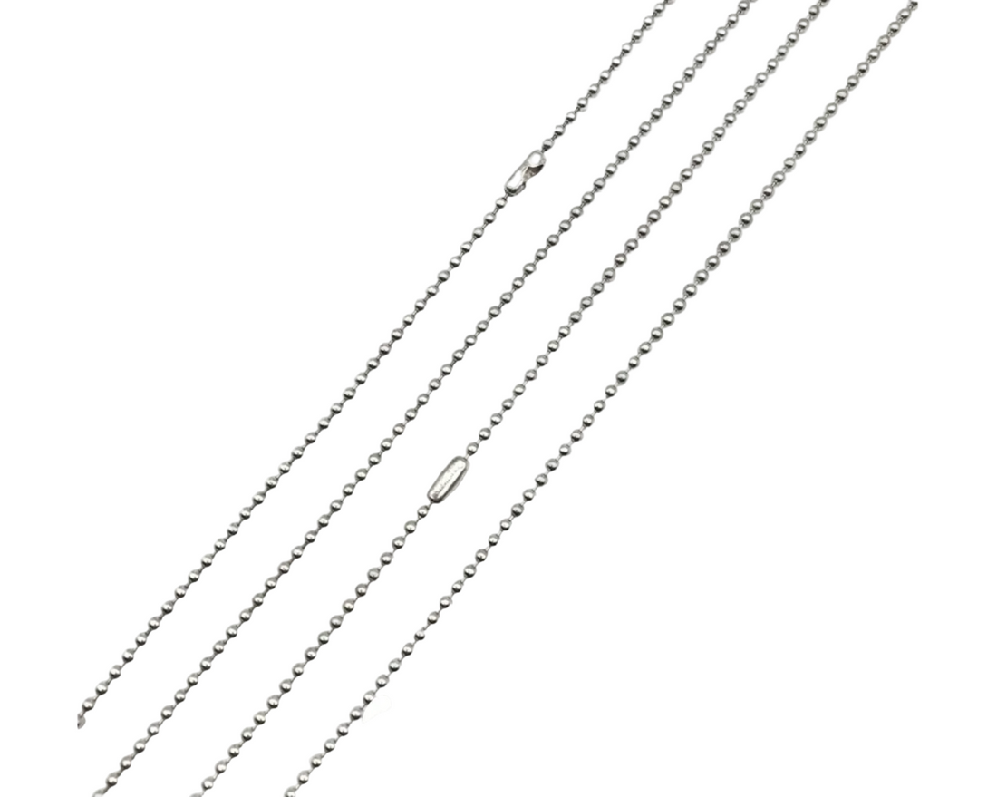 Chrome Hearts Silver Ball Chain Necklace 30” (Brandnew)