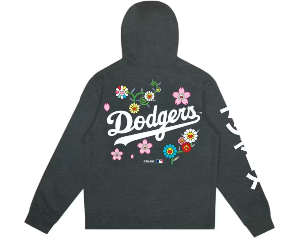 Takashi Murakami Fanatics x Los Angeles Dodgers World Series 2025 Champs Hoodie Charcoal