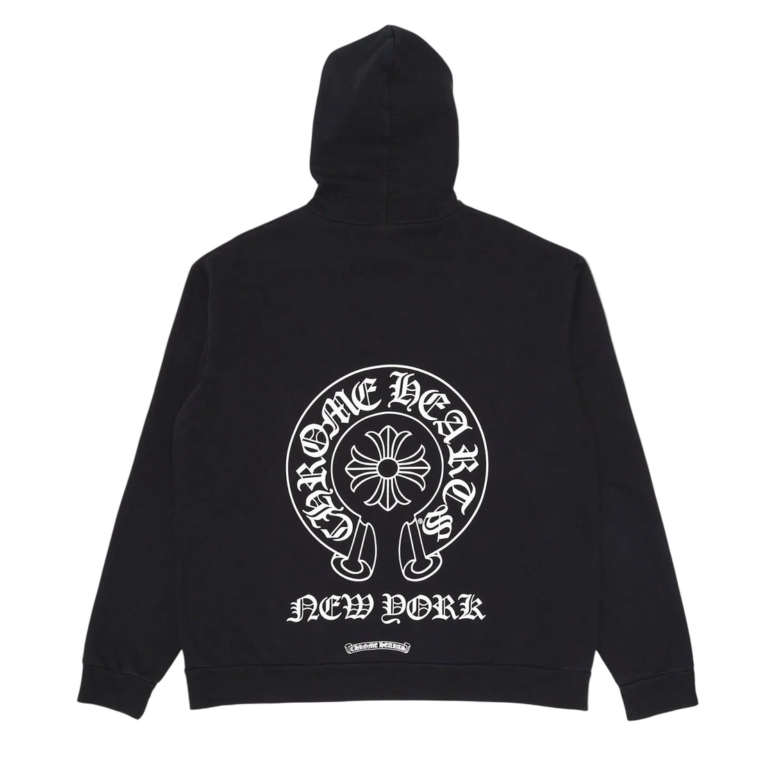 Chrome Hearts NYC Exclusive Horseshoe Logo Hooded Black White