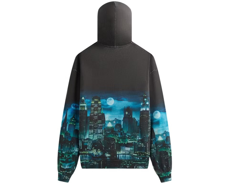 Kith x Batman Gotham Vintage Nelson Hoodie Black