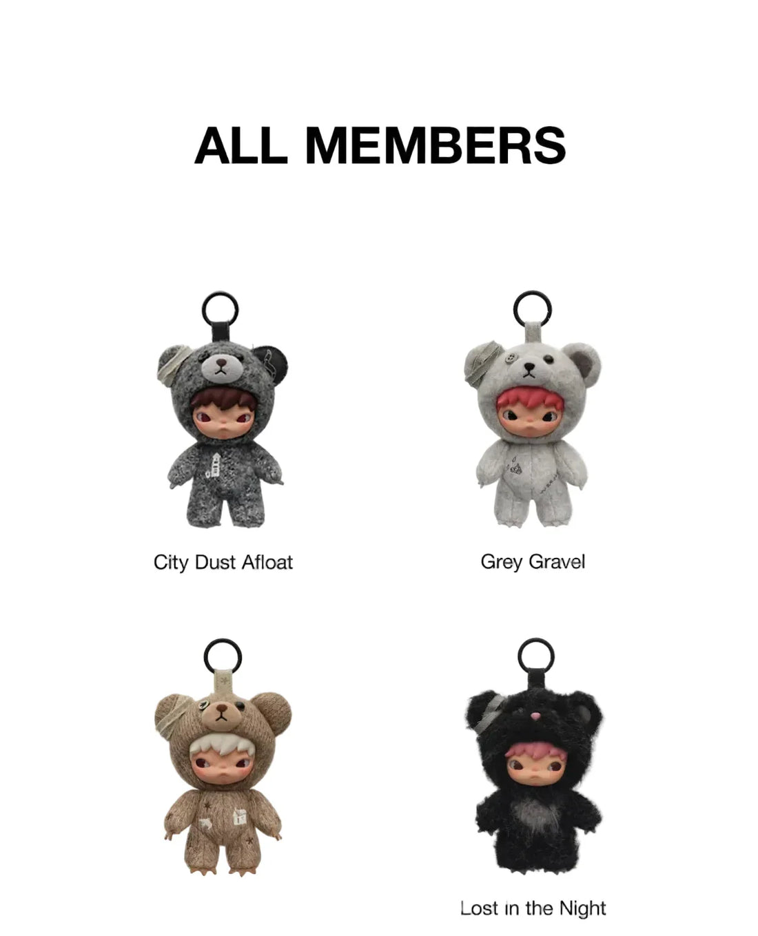 Popmart Hirono Road Journal Series - Plush Doll Pendant Blind box (Sold per piece)