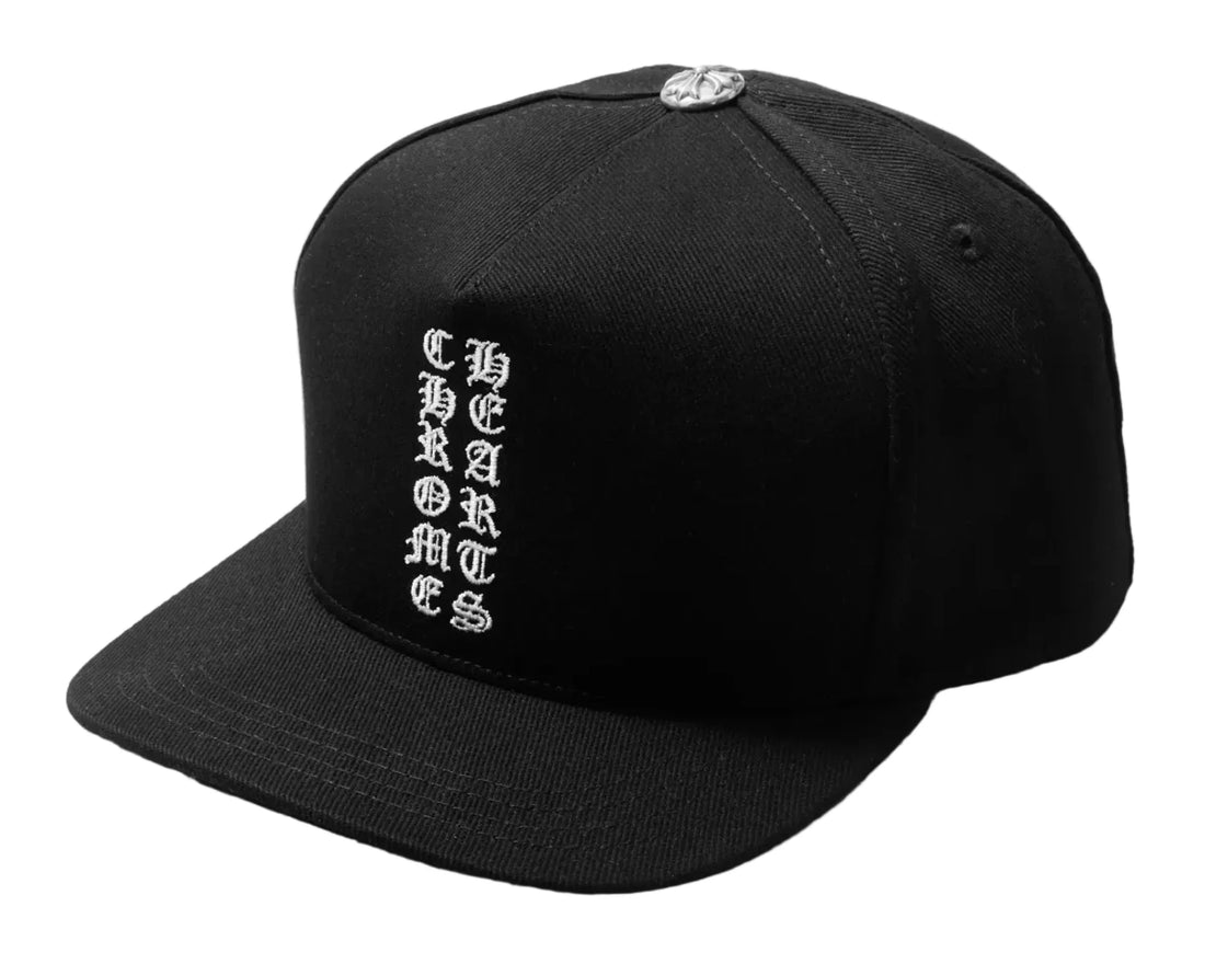 Chrome Hearts Vertical Logo Hat Black