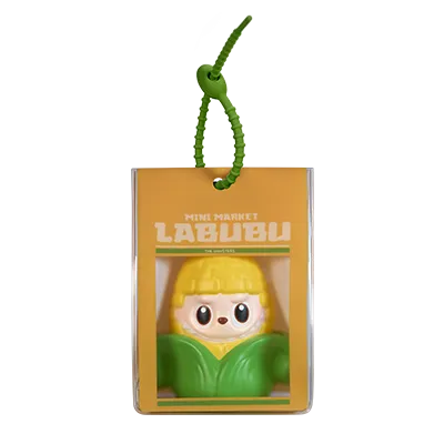 Pop Mart Labubu The Monsters Wacky Mart Series Squishy Charm (Corn)