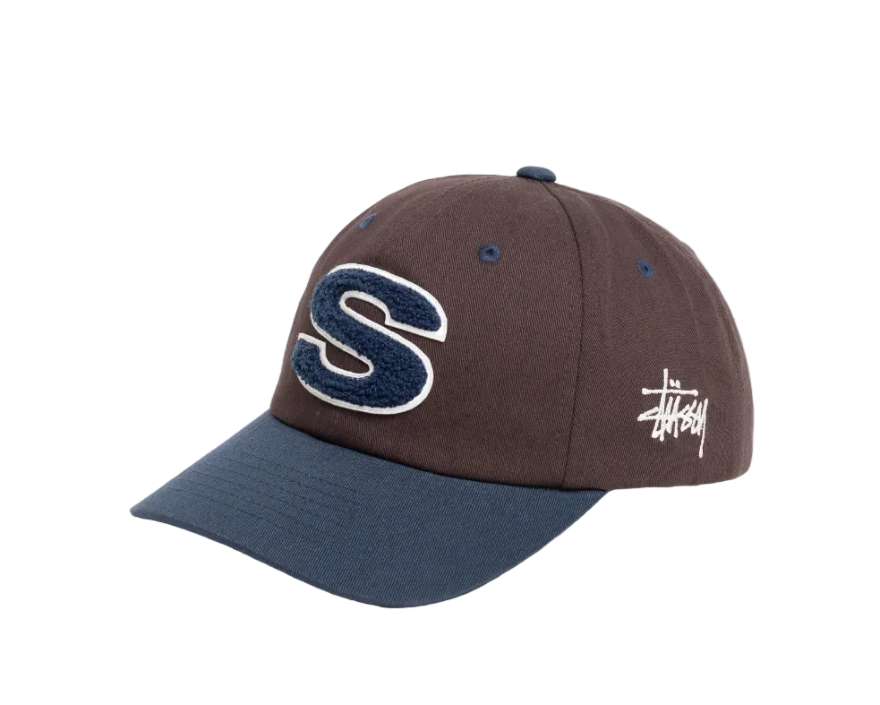 Stussy Low Profile Chenille S Snapback Dark Brown