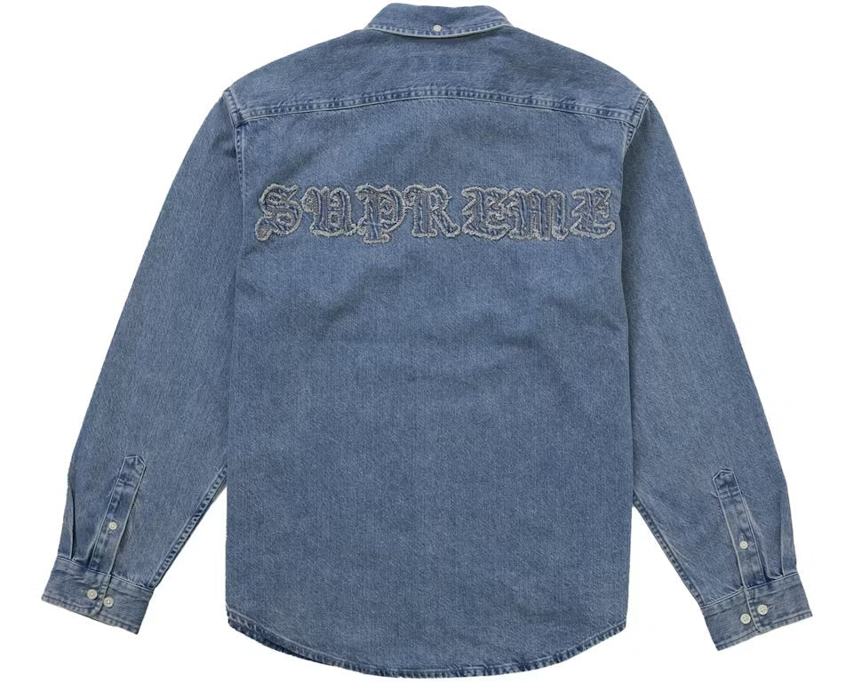Supreme Applique Denim Shirt Indigo