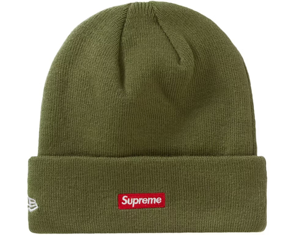 Supreme New Era S Logo Beanie Olive