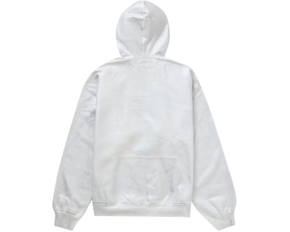 Supreme MM6 Maison Margiela Foil Box Logo Hooded Sweatshirt White