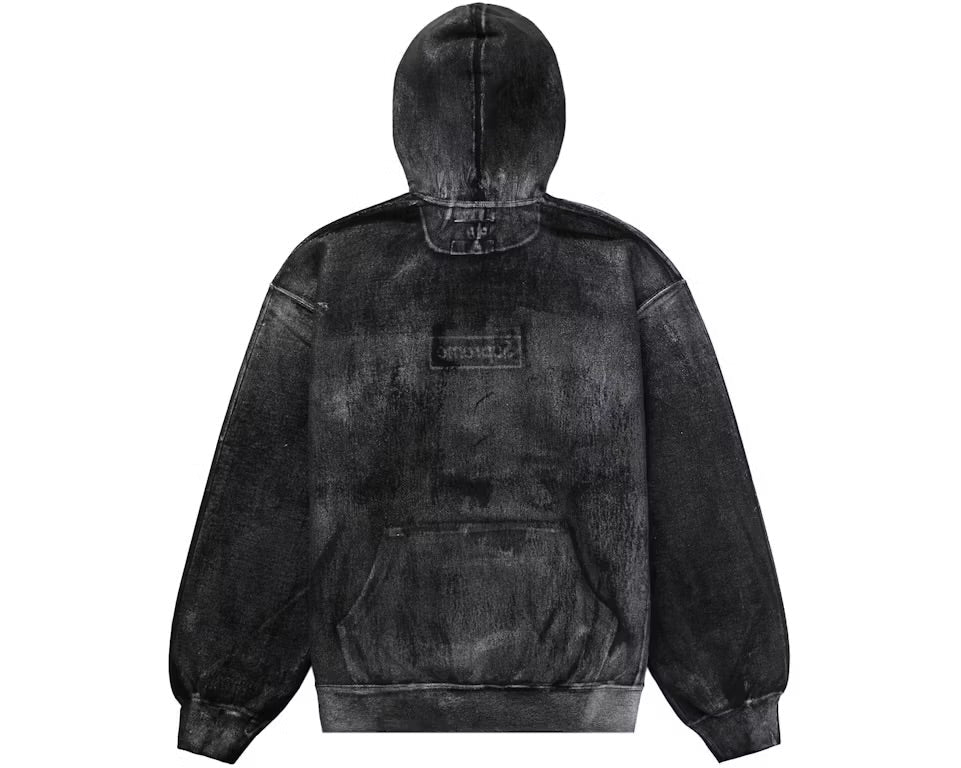 Supreme MM6 Maison Margiela Foil Box Logo Hooded Sweatshirt Black