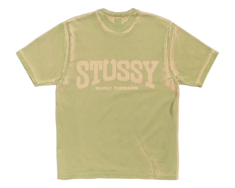 Stussy Burly Stone Washed Tee Khaki