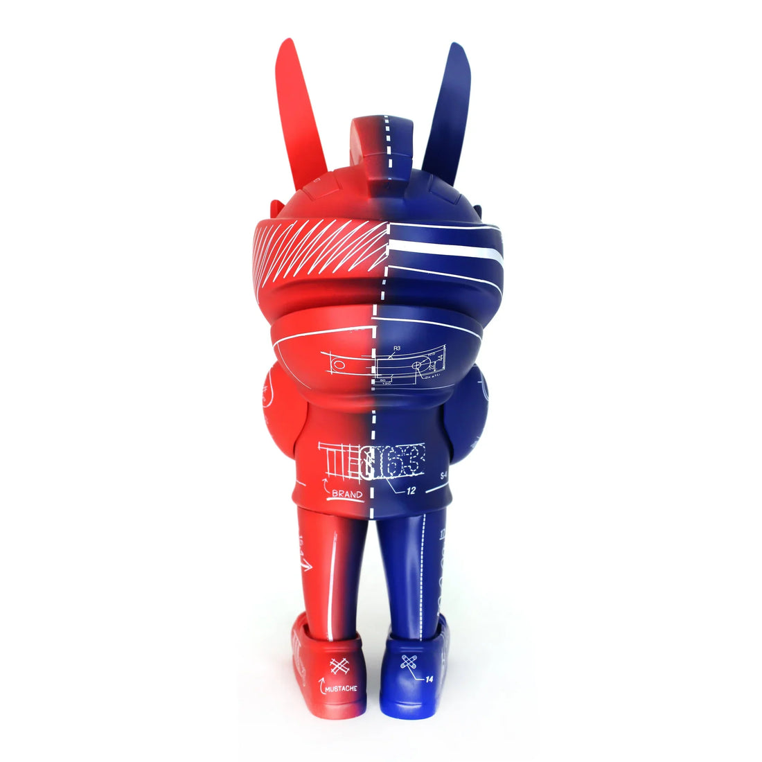 Quiccs Mega TEQ63 Martian Toys x Sergio Mancini (Red/Blue) 12"