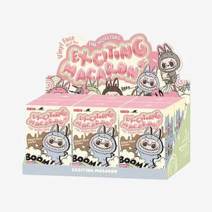 POP MART Labubu The Monsters Exciting Macarons Vinyl Face Blind Box (Sold separately)