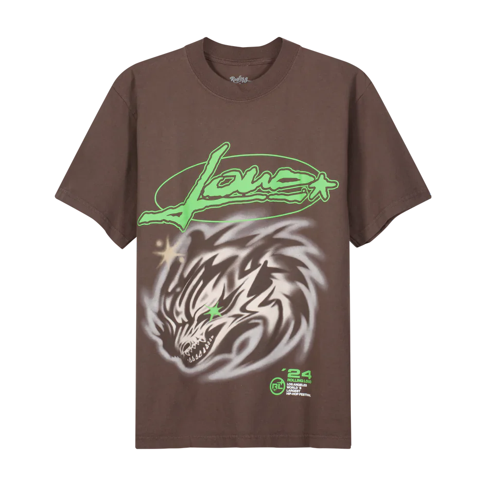 RL LA 24 Gargoyle Brown Lineup Tee