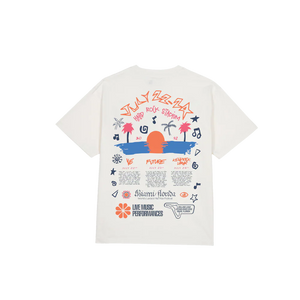 Rolling Wild White Tee Miami 22