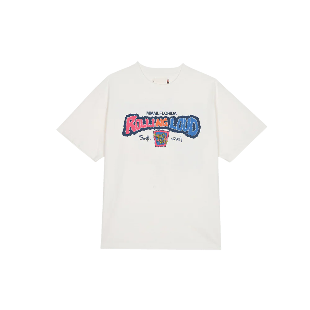 Rolling Wild White Tee Miami 22