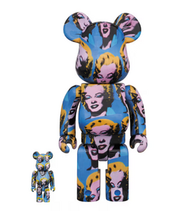 BEARBRICK Andy Warhol Marilyn Monroe 400% & 100%