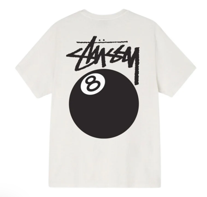 Stussy 8 Ball Pigment Dyed Natural Tee