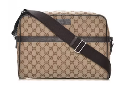 Gucci Zip Around Messenger Monogram GG Beige Ebony 10377315778753