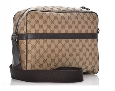 Gucci Zip-Around Messenger Monogram GG Beige/Ebony