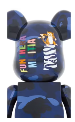 Bearbrick x BAPE Camo Tiger 1000% Navy
