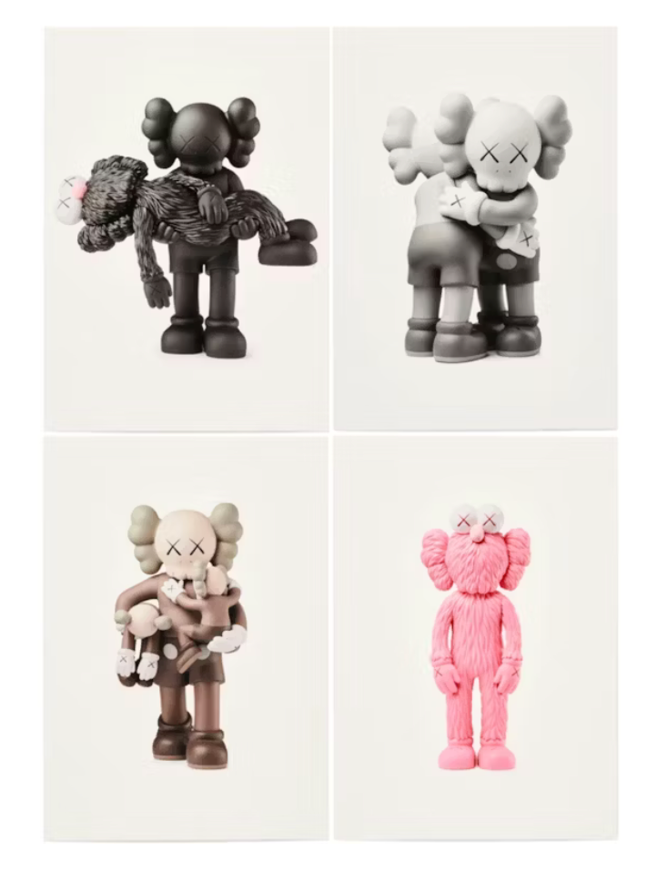 KAWS Vinyl Toys Postcard (FRAMED)