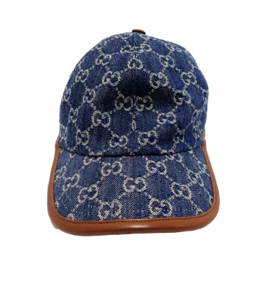 GUCCI GG Baseball Cap Denim Blue