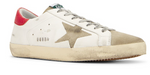 Load image into Gallery viewer, GOLDEN GOOSE Super-Star White Taupe Red
