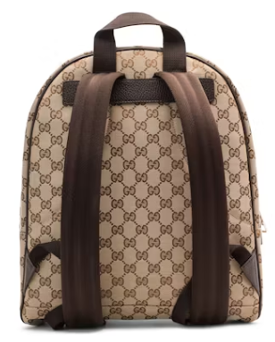 Gucci Top Zip Backpack Monogram GG Beige/Brown