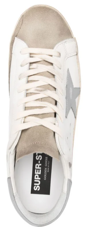 Golden Goose Super-Star White Taupe Grey