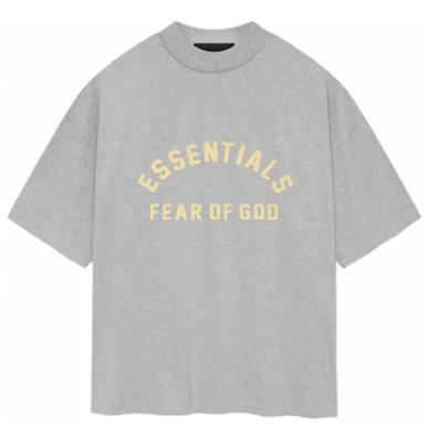 Fear of God Essentials Heavy Jersey Crewneck Tee Light Heather Grey