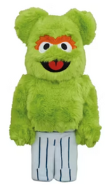 Load image into Gallery viewer, Bearbrick x Sesame Street Oscar the Grouch Costume Ver. 400%
