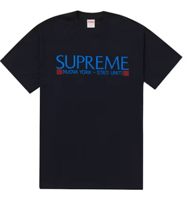 Supreme Nuova York Tee Navy