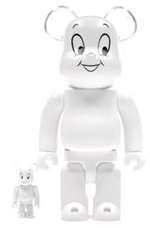 Load image into Gallery viewer, Bearbrick Casper the Friendly Ghost 100% &amp; 400% Set White
