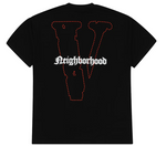 Load image into Gallery viewer, Vlone x Neighborhood Skull Tee Black/Orange
