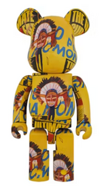 Load image into Gallery viewer, Bearbrick Andy Warhol x Jean-Michel Basquiat #3 1000%
