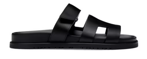 Hermes Chypre Sandal Leather Black (Women's)