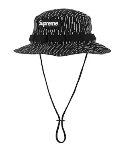 Supreme Military Boonie (FW24) Black Raindrop