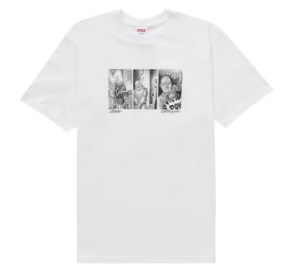 Supreme Mister Cartoon Pow Tee White