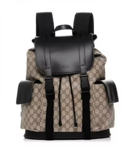 Gucci Soft Backpack Monogram GG Black/Brown